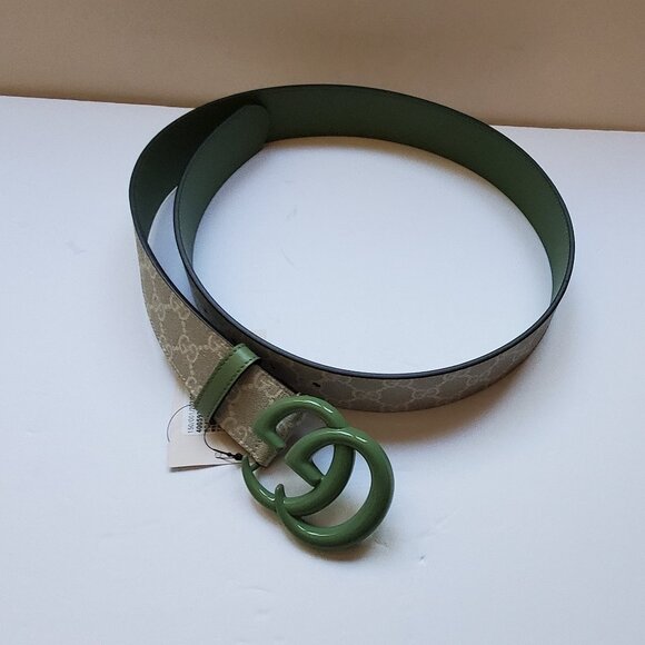 NWT Gucci GG Marmont GG print wide belt - size 85-34 - Picture 2 of 7